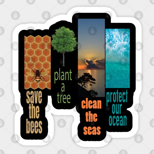 Earth Day Everyday Earth Day - Planet Anniversary 2023. Sticker by TeeText